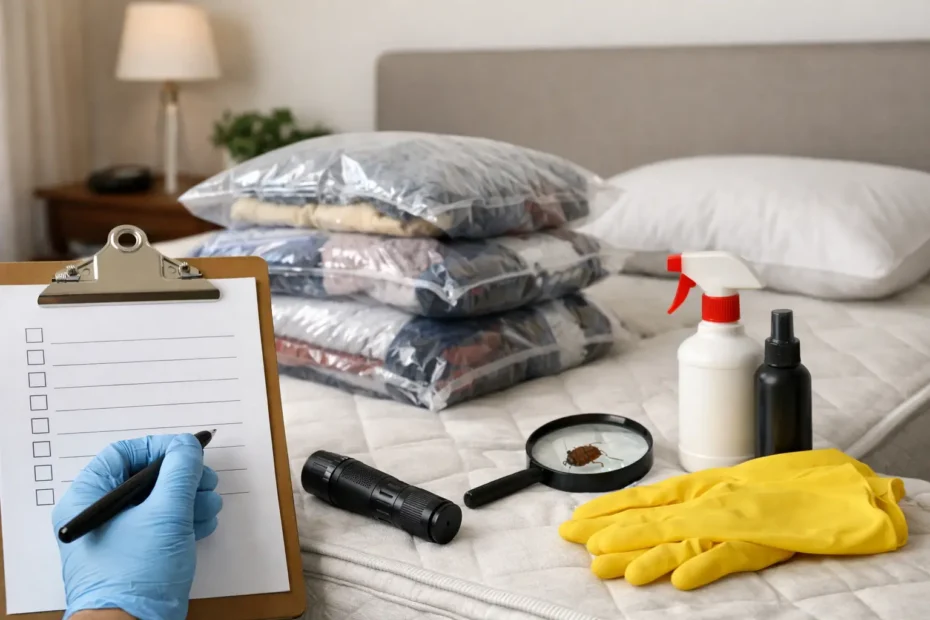 A Bed Bug Treatment Preparation Checklist