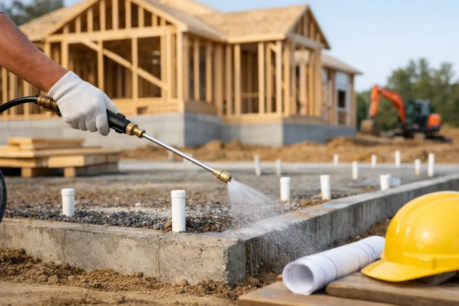 Termite Pretreatment for New Construction