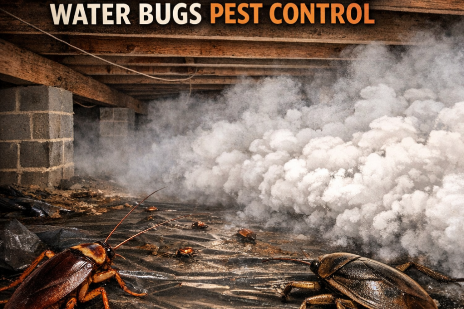 Illustration of American Roaches and Water Bugs Pest Control, Crawlspace Fogging in Kinston NC